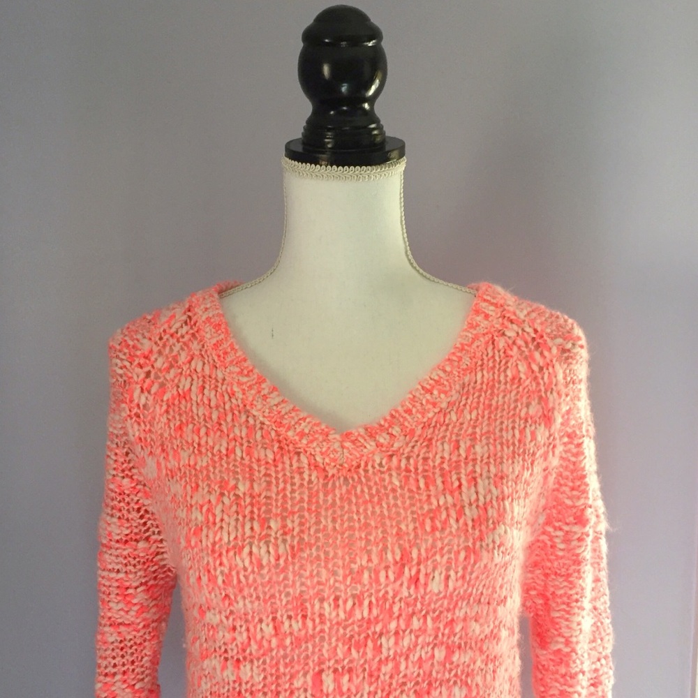 Marled Neon Pink Sweater